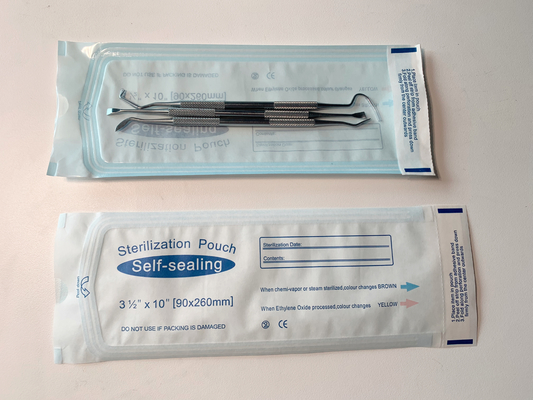 Self sealing sterilization pouch 90*260mm